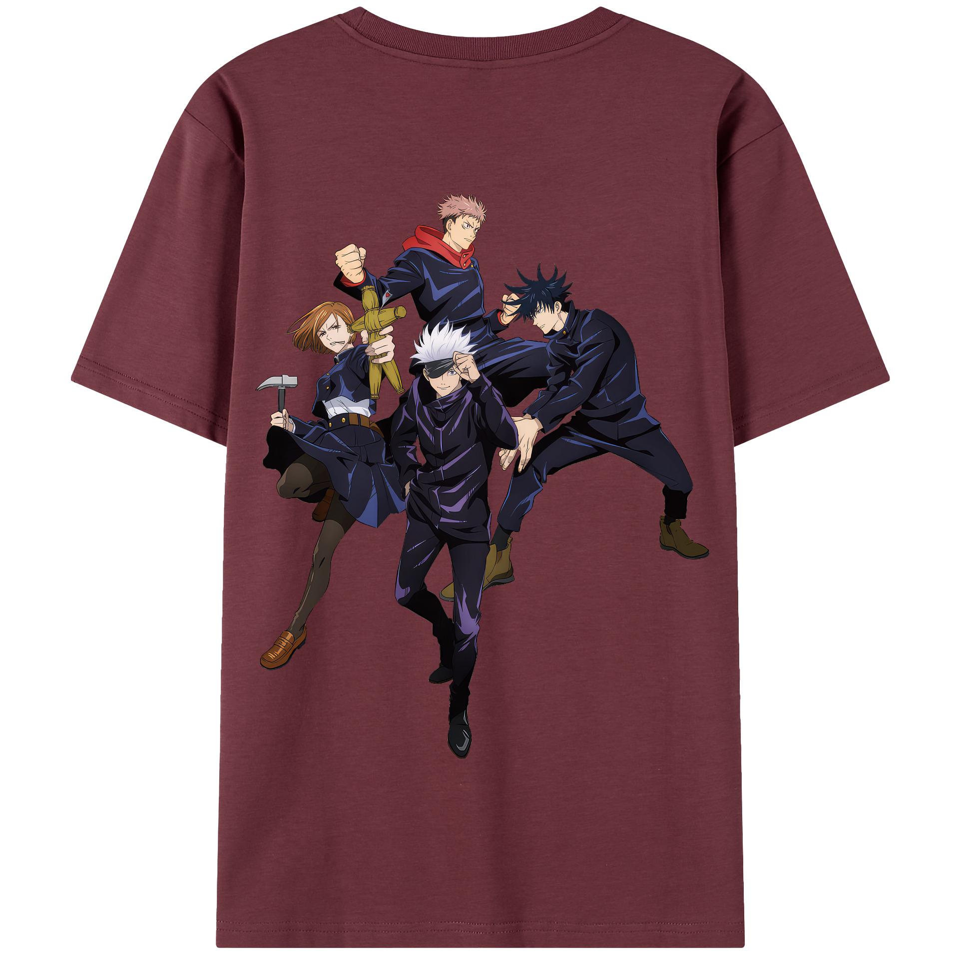 （画像用） 呪術廻戦 Jujutsu Kaisen 綿100％半袖Tシャツ（背面プリント）